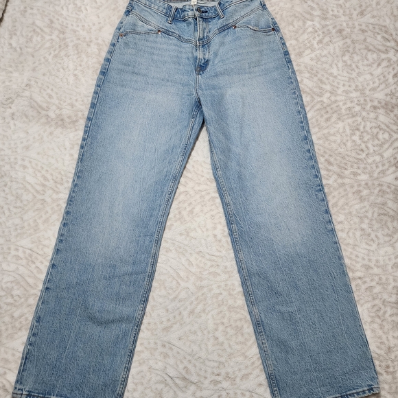 Abercrombie & Fitch Women's '90s High Rise Relaxed Jeans Curve Love Sz 8 - Picture 3 of 15